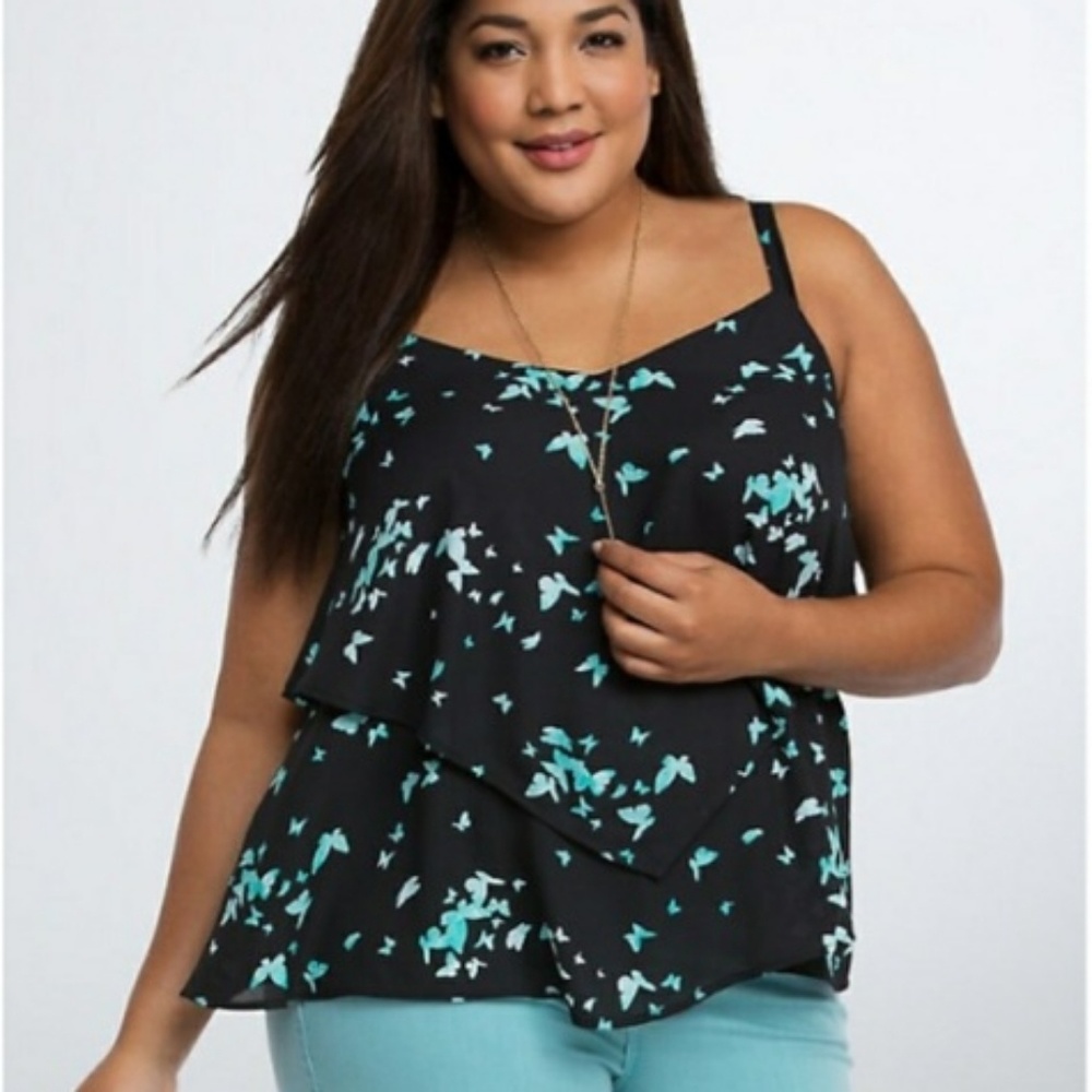 Torrid butterfly double layer tank top - Picture 5 of 5